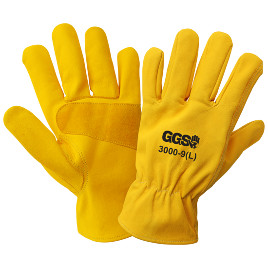 Top-Grade Chrome-Free Cowhide Leather Drivers Gloves with Reinforced Palm Patch