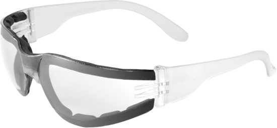 Torrent™ Foam-Lined Clear Anti-Fog Lens, Frosted Clear Frame Safety Glasses