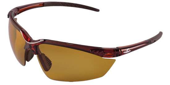Mojarra® Brown Polarized Lens, Crystal Brown Frame Safety Glasses - LIMITED STOCK