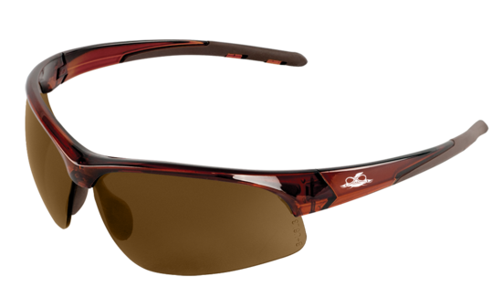 Wahoo® Brown Lens, Crystal Brown Frame Safety Glasses - LIMITED STOCK