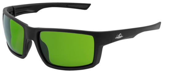 Sawfish™ Green Arc Flash Rated Performance Fog Technology Lens, Matte Black Frame Safety Glasses