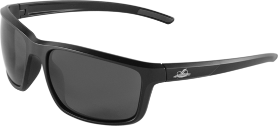 Pompano™ Smoke Anti-Fog Lens, Matte Black Frame Safety Glasses