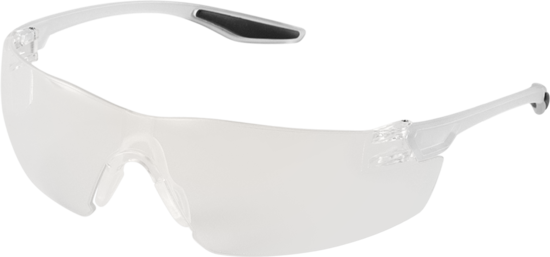 Discus™ Indoor/Outdoor Lens, Frosted Clear Frame Safety Glasses