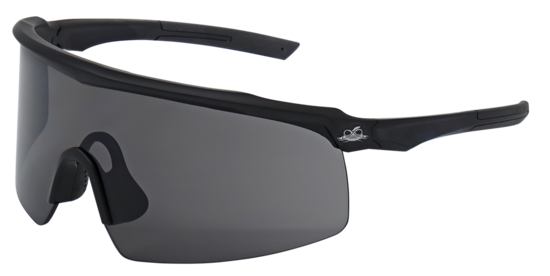 Whipray™ Smoke Anti-Fog Lens, Matte Black Frame Safety Glasses