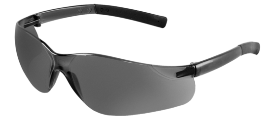 Pavon® Smoke Anti-Fog Lens, Frosted Black Frame Safety Glasses