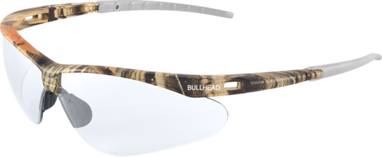 Stinger® Clear Anti-Fog Lens, Woodland Camouflage Frame Safety Glasses