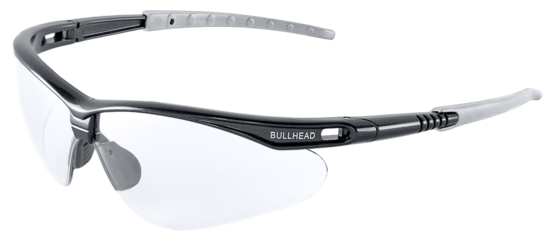 Stinger® Clear Anti-Fog Lens, Shiny Pearl Gray Frame Safety Glasses