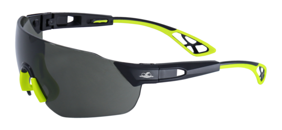 Tetra™ Smoke Anti-Fog Lens, Matte Black Frame Safety Glasses