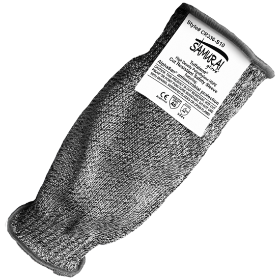 Samurai Glove® Tuffalene® Anti-Microbial 10-Inch Cut Resistant FDA Food Contact Compliant Sleeve