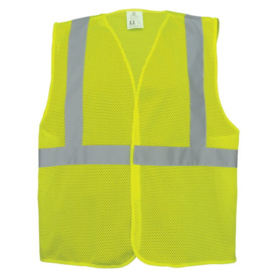 FrogWear® HV High-Visibility Lightweight Mesh Polyester Safety Vest