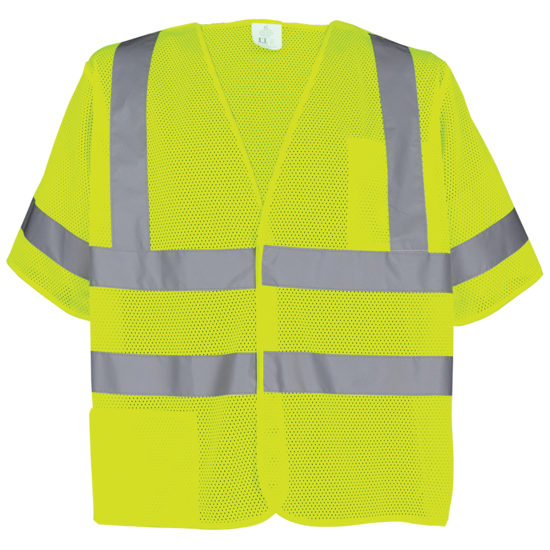 FrogWear® HV Lightweight Mesh Polyester Breakaway Safety Vest