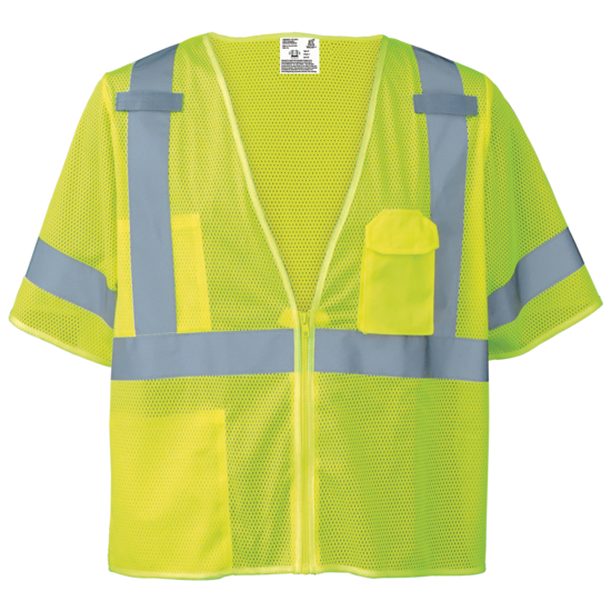 FrogWear® HV Self-Extinguishing High-Visibility Short-Sleeved Safety Vest