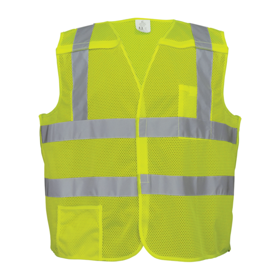 FrogWear® HV High-Visibility Yellow/Green Lightweight Mesh Polyester Breakaway Vest