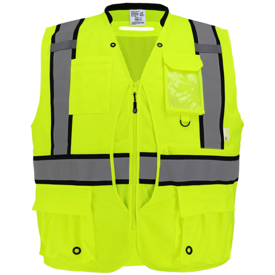 FrogWear® HV High-Visibility Kitchen Sink Premium Surveyors Safety Vest