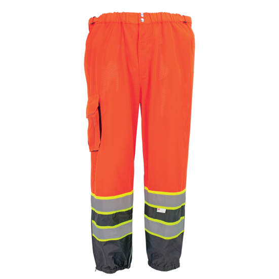 FrogWear® HV Premium Lightweight Breathable Orange Safety Pants