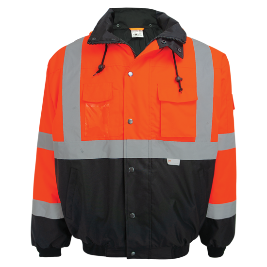 FrogWear® HV High-Visibility Orange Winter Bomber Jacket