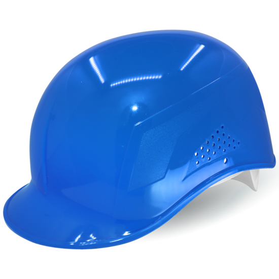 Bullhead Safety™ Head Protection Blue Vented Bump Cap With Four-Point Slide Lock Suspension