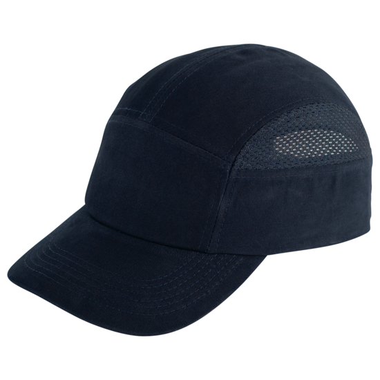 Bullhead Safety™ Head Protection Navy Blue Baseball Style Bump Cap