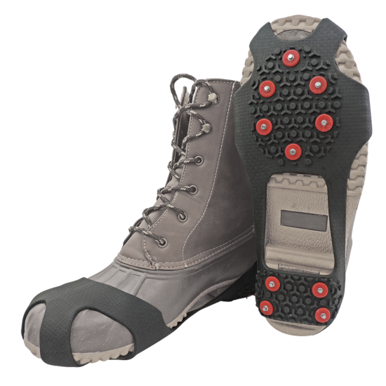 Ice Gripster™ Treads Anti-Slip Traction Cleats with Carbon Steel Studs