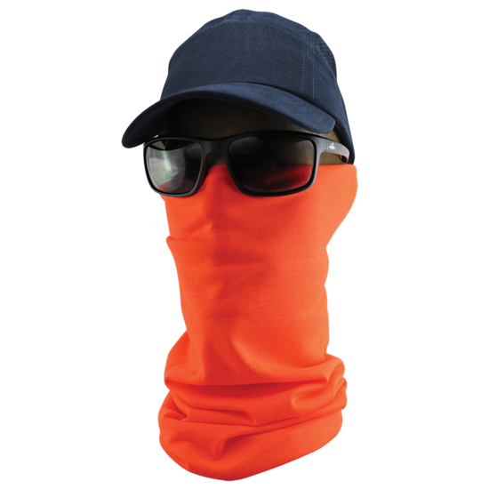 FrogWear™ HV Multi-Function Neck Gaiter, High-Visibility Orange