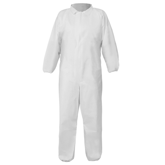 FrogWear™ Premium Microporous PE Film-Laminated Disposable Coveralls with Collar