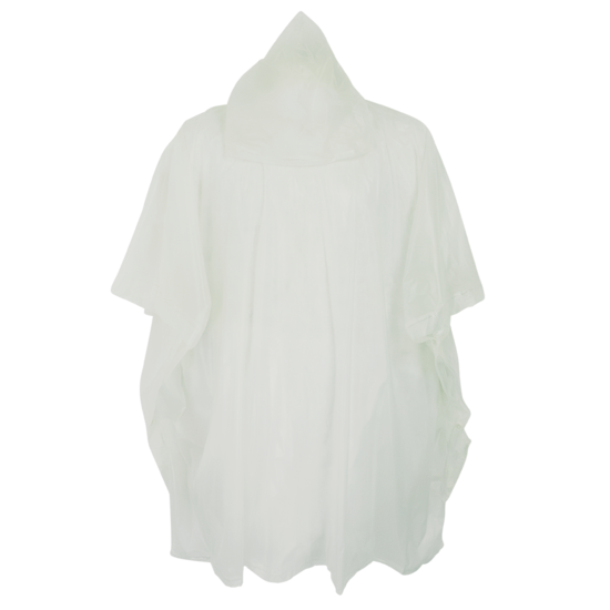 Economy Clear PVC Rain Poncho with Hood