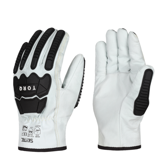 Torq Storm&trade; Economical Goatskin Leather Gloves with Cut and Impact Resistance